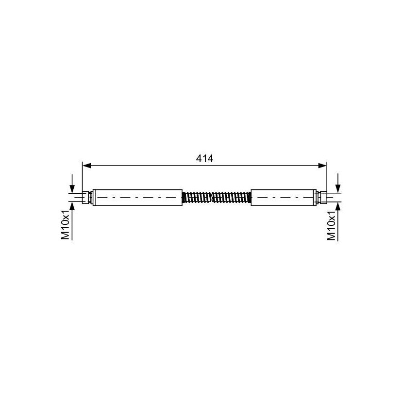 BOSCH Bremsschlauch 1 987 481 646 - 1987481646 passend für ANR 1765