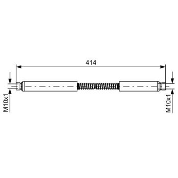 BOSCH Bremsschlauch 1 987 481 646 - 1987481646 passend...