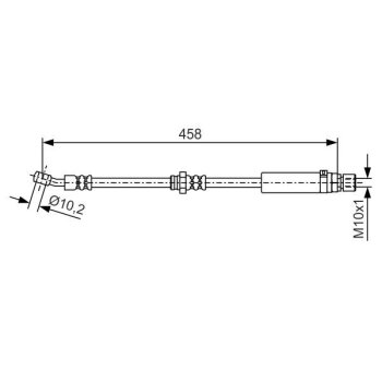 BOSCH Bremsschlauch 1 987 481 663 - 1987481663 passend...