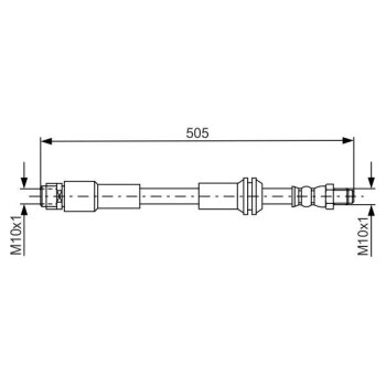 BOSCH Bremsschlauch 1 987 481 675 - 1987481675 passend...