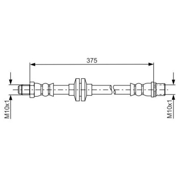 BOSCH Bremsschlauch 1 987 481 695 - 1987481695 passend...
