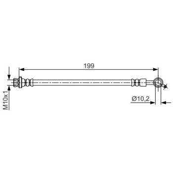 BOSCH Bremsschlauch 1 987 481 698 - 1987481698 passend...