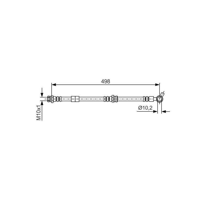 BOSCH Bremsschlauch 1 987 481 720 - 1987481720 passend für EG23-43-810B