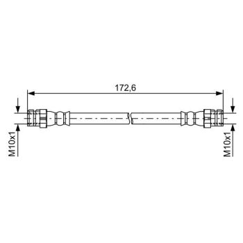 BOSCH Bremsschlauch 1 987 481 737 - 1987481737 passend...