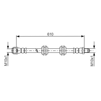 BOSCH Bremsschlauch 1 987 481 744 - 1987481744 passend...