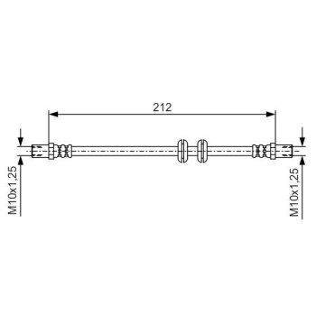 BOSCH Bremsschlauch 1 987 481 A51 - 1987481A51 passend...