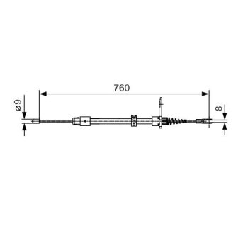 BOSCH Seilzug, Feststellbremse 1 987 482 022 - 1987482022...
