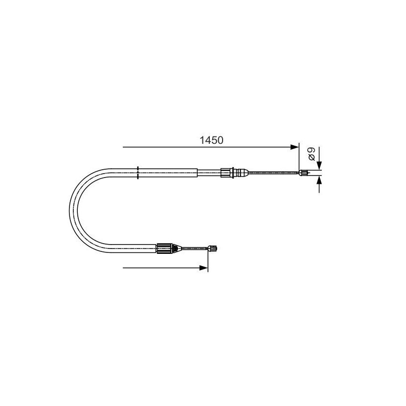BOSCH Seilzug, Feststellbremse 1 987 482 040 - 1987482040 passend für 82 00 228 260