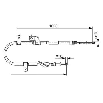 BOSCH Seilzug, Feststellbremse 1 987 482 080 - 1987482080...