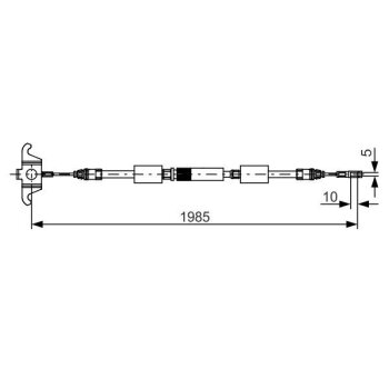 BOSCH Seilzug, Feststellbremse 1 987 482 128 - 1987482128...