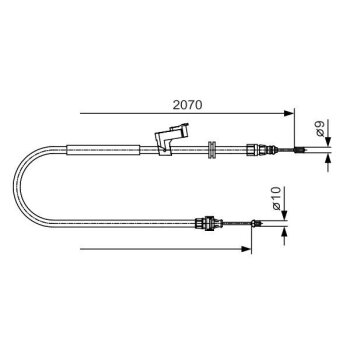 BOSCH Seilzug, Feststellbremse 1 987 482 133 - 1987482133...
