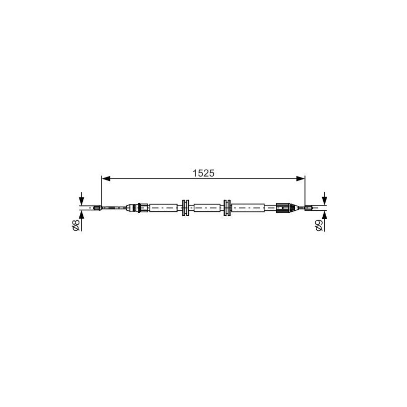 BOSCH Seilzug, Feststellbremse 1 987 482 142 - 1987482142 passend für 82 00 042 064