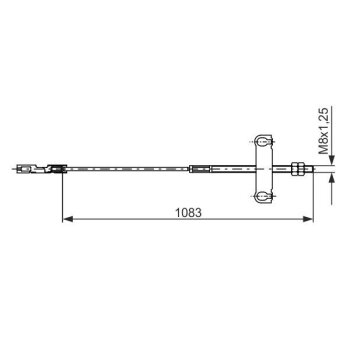 BOSCH Seilzug, Feststellbremse 1 987 482 194 - 1987482194...