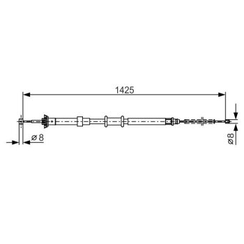 BOSCH Seilzug, Feststellbremse 1 987 482 200 - 1987482200...