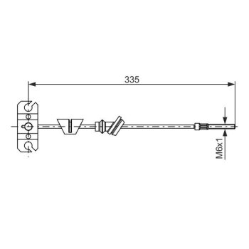 BOSCH Seilzug, Feststellbremse 1 987 482 225 - 1987482225...