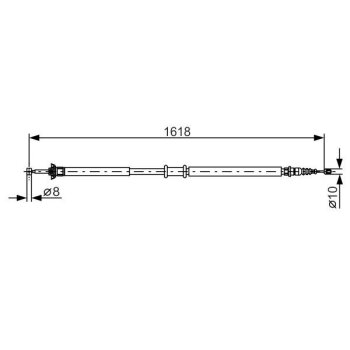 BOSCH Seilzug, Feststellbremse 1 987 482 238 - 1987482238...