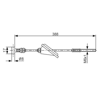 BOSCH Seilzug, Feststellbremse 1 987 482 259 - 1987482259...