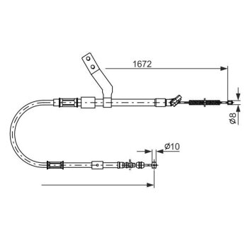 BOSCH Seilzug, Feststellbremse 1 987 482 261 - 1987482261...