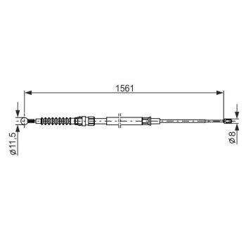 BOSCH Seilzug, Feststellbremse 1 987 482 264 - 1987482264...