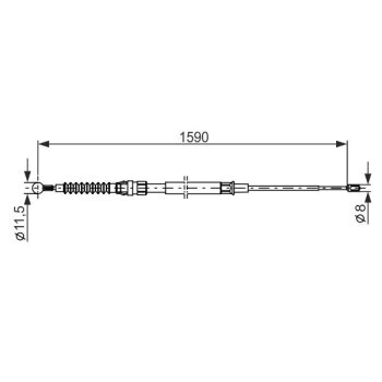 BOSCH Seilzug, Feststellbremse 1 987 482 265 - 1987482265...