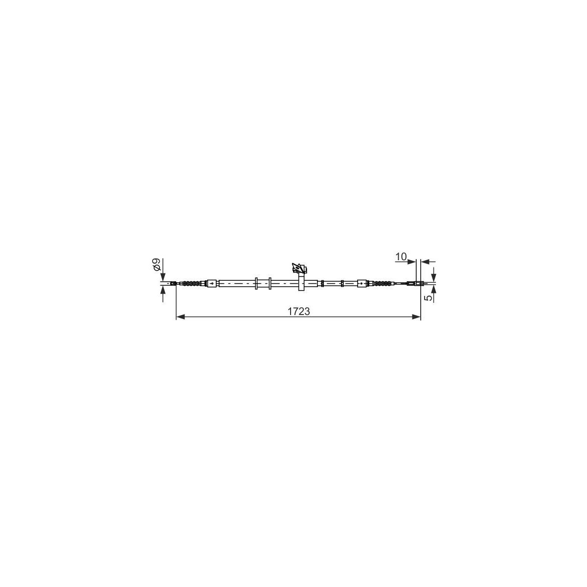 BOSCH Seilzug, Feststellbremse 1 987 482 269 - 1987482269 für 8A0 