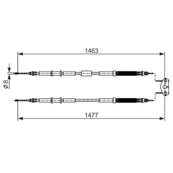 BOSCH Seilzug, Feststellbremse 1 987 482 283 - 1987482283...