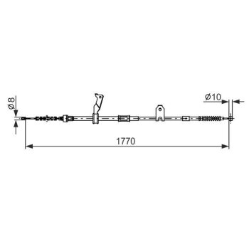 BOSCH Seilzug, Feststellbremse 1 987 482 300 - 1987482300...