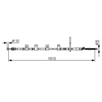BOSCH Seilzug, Feststellbremse 1 987 482 356 - 1987482356...