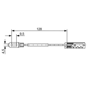 BOSCH Seilzug, Feststellbremse 1 987 482 452 - 1987482452...