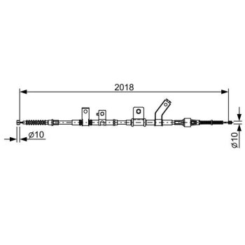 BOSCH Seilzug, Feststellbremse 1 987 482 516 - 1987482516...
