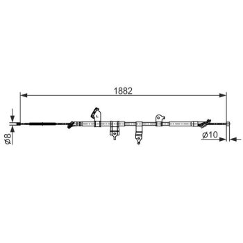 BOSCH Seilzug, Feststellbremse 1 987 482 567 - 1987482567...