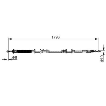 BOSCH Seilzug, Feststellbremse 1 987 482 580 - 1987482580...