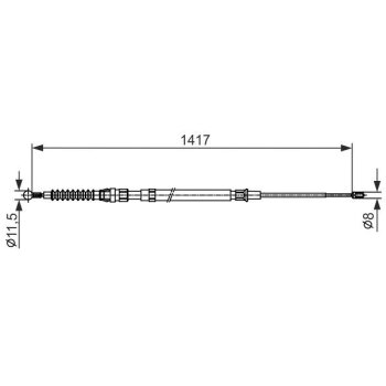 BOSCH Seilzug, Feststellbremse 1 987 482 583 - 1987482583...