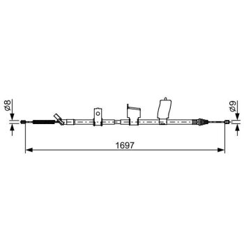 BOSCH Seilzug, Feststellbremse 1 987 482 627 - 1987482627...