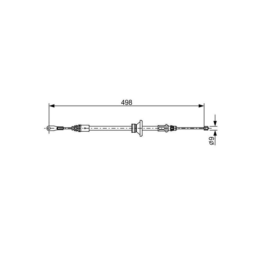 BOSCH Seilzug, Feststellbremse 1 987 482 632 - 1987482632 passend für 365301862R