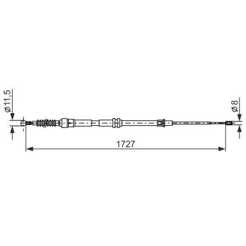 BOSCH Seilzug, Feststellbremse 1 987 482 872 - 1987482872...