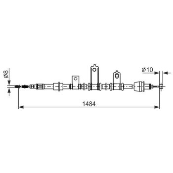 BOSCH Seilzug, Feststellbremse 1 987 482 920 - 1987482920...