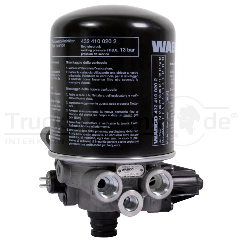 Wabco Lufttrockner Einkammer 4324107200 - 432 410 720 0