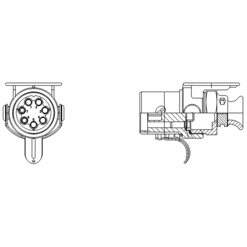 Wabco ABS-Stecker 4460083902 - 446 008 390 2 passend für 2304007