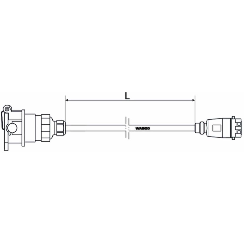 Wabco Versorgungsleitung mit ABS-Steckdose 4491261400 - 449 126 140 0
