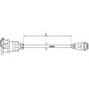 Wabco Versorgungsleitung mit ABS-Steckdose 4491261400 -...