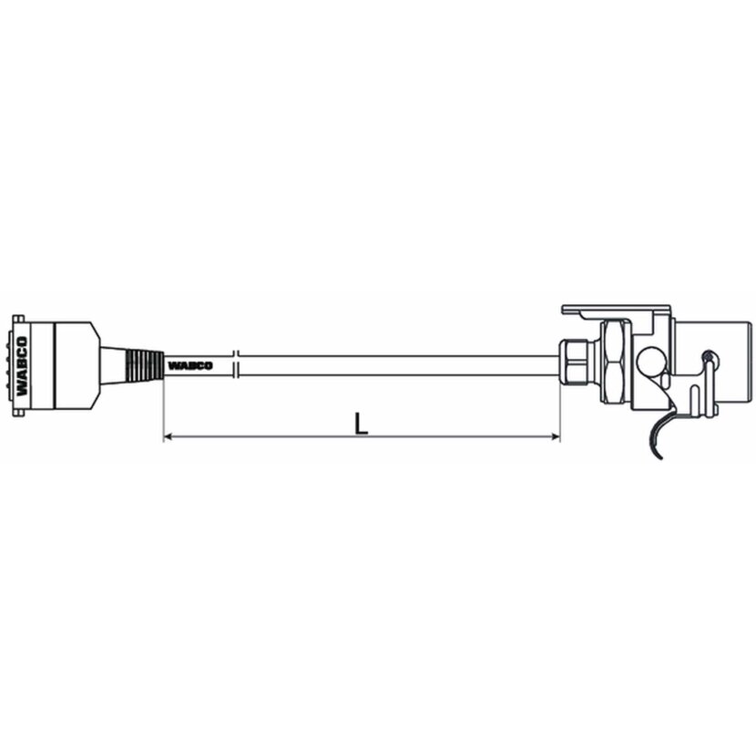 Wabco Kabel mit ABS-Stecker 4492121400 - 449 212 140 0
