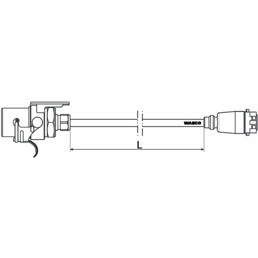 Wabco Versorgungsleitung mit ABS-Steckdose 4492261400 - 449 226 140 0 passend für 77087