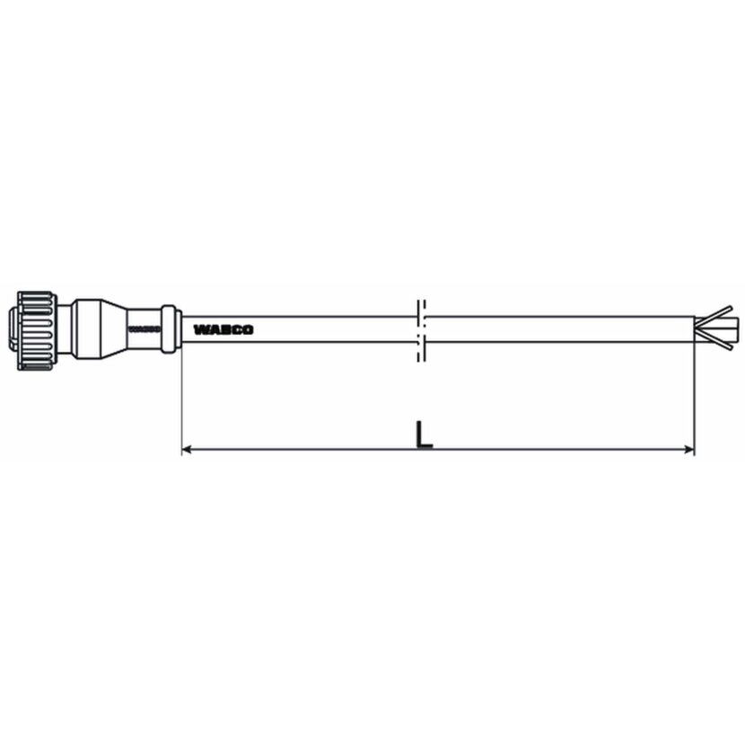 Wabco Kabel mit Gerätesteckdose 4493621000 - 449 362 100 0