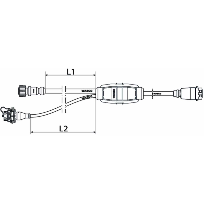 Wabco Kabel ABS 4493861480 - 449 386 148 0 passend für 3318130
