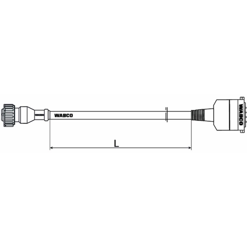 Wabco Kabel mit Gerätesteckdose 4494111400 - 449 411 140 0 passend für 1227813