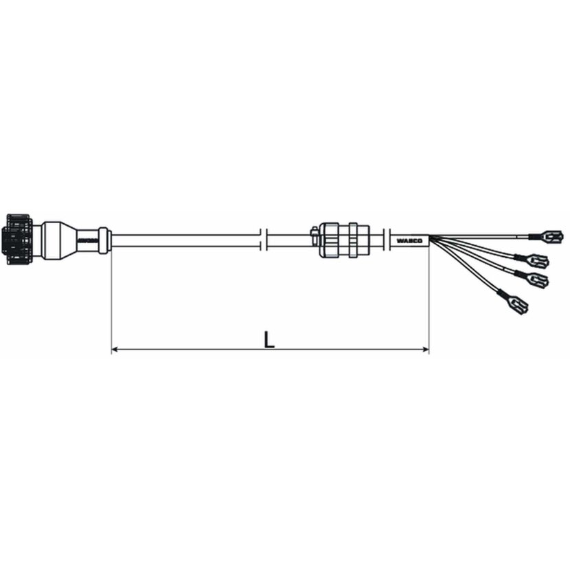 Wabco Kabel mit Gerätesteckdose 4494220300 - 449 422 030 0