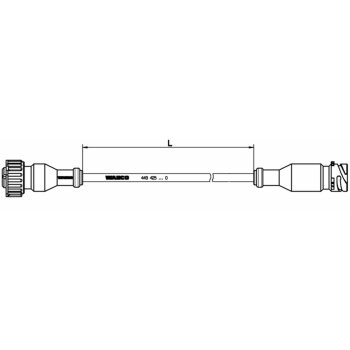 Wabco Kabel mit Gerätesteckdose 4494250600 - 449 425...