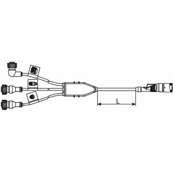Wabco Kabel mit Gerätesteckdose 4494290100 - 449 429...