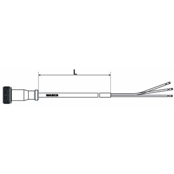 Wabco Kabel mit Gerätesteckdose 4495111500 - 449 511...